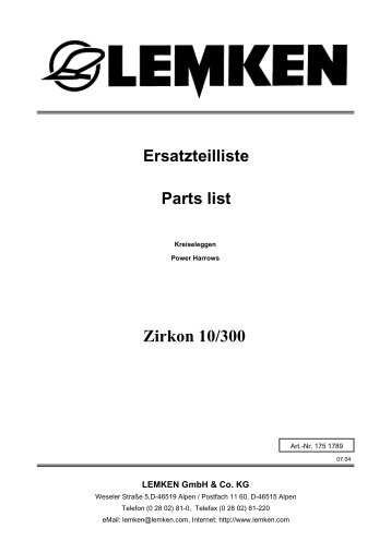 Zirkon 10/300 - Lemken