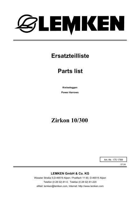 Zirkon 10/300 - Lemken