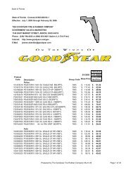 State of Florida - Contract # 863-000-03-1 - Goodyear