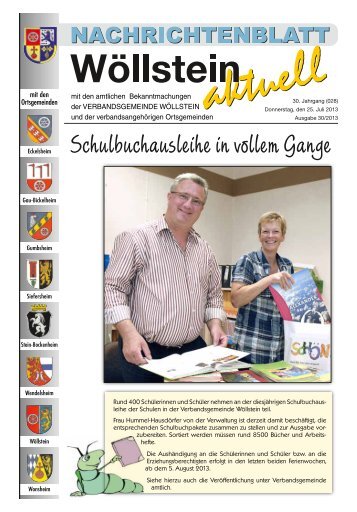 KW 30 / 25.07.2013 - Verbandsgemeinde WÃƒÂ¶llstein