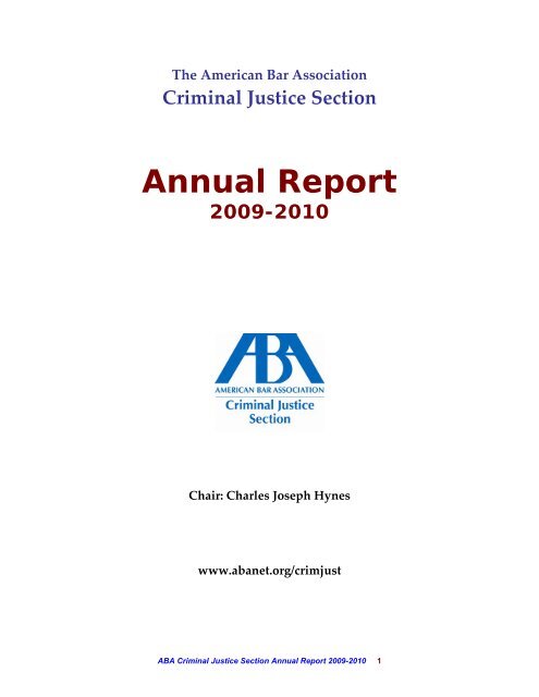 Table of Contents - American Bar Association