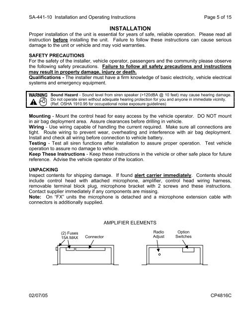 Emergency Vehicle Wiring Harnes