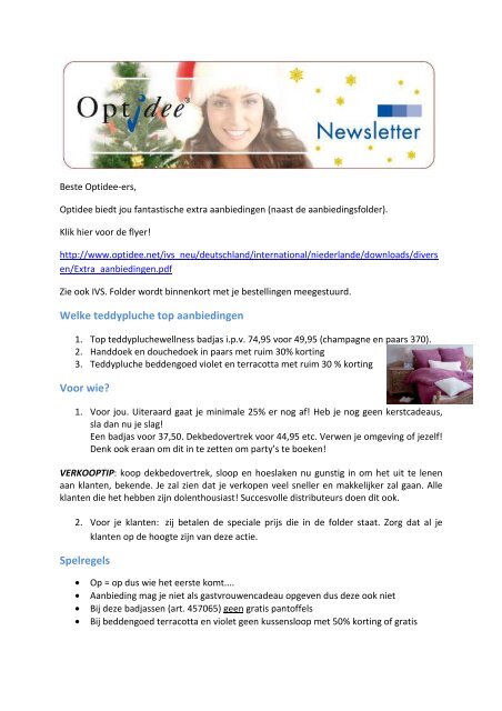 Nieuwsbrief 08 december 2011