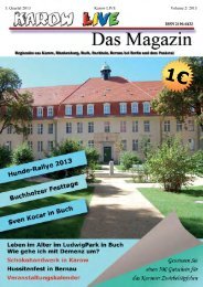 Karow LIVE - Das Magazin Ausgabe 2-2013