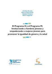 El Programa H y el Programa M: Involucrando a ... - Promundo