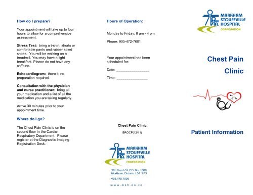 Chest Pain Clinic - Markham Stouffville Hospital