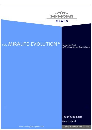 SGG MIRALITE-EVOLUTION Glas