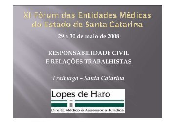 6) Responsabilidade Civil e Relações trabalhistas/Dr. Erial Lopes ...