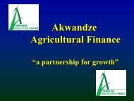 Akwandze Agricultural Finance - Swaziland