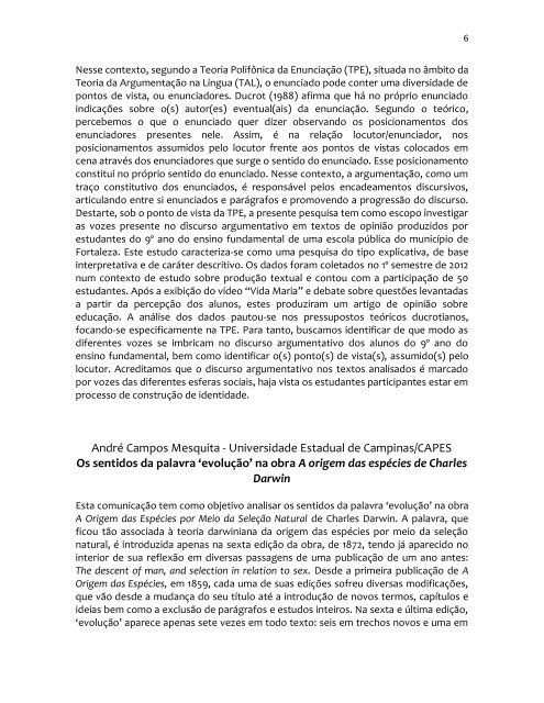 CADERNO DE RESUMOS - IEL - Unicamp