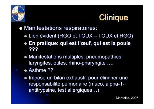 Reflux gastro-oesophagien - SOFOP