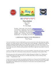 SO S*M*A*R*T Newsletter - Special Military Active Retired Travel Club