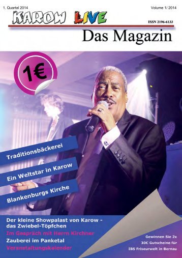 Karow LIVE - Das Magazin Ausgabe 1-2014