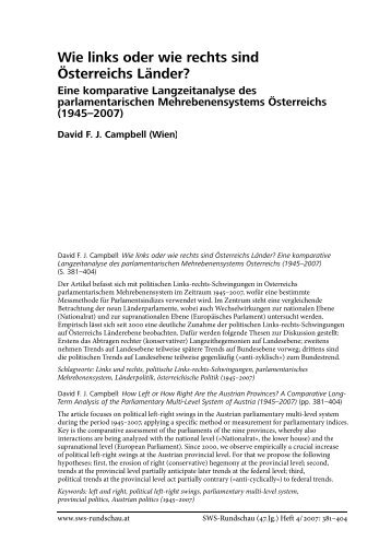 Artikel als PDF Download - SWS-Rundschau