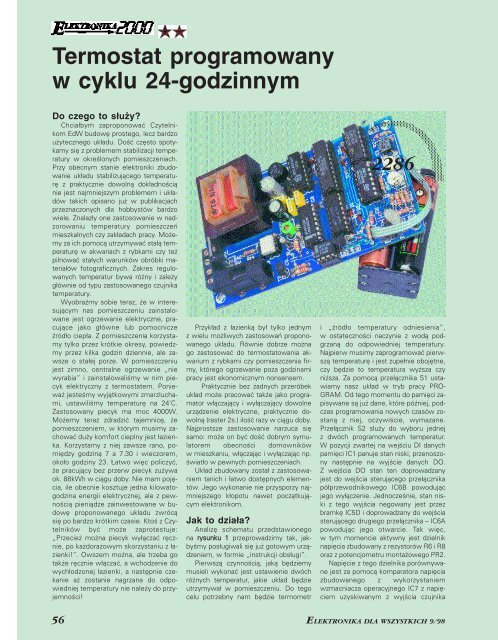 Termostat programowany w cyklu 24-godzinnym (159KB) - Elportal