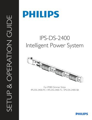 Front Cover - Philips Lighting Controls