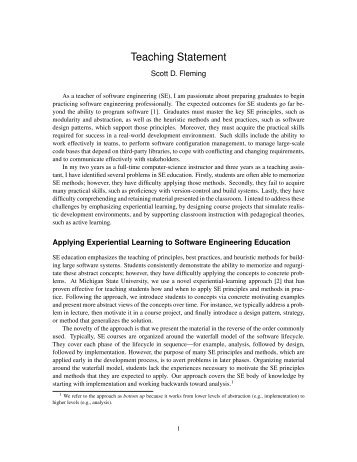 full teaching statement - College of Engineering