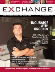 INCUBATOR WITH URGENCY - Exchange Magazine