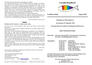 Cursillo-Rundbrief