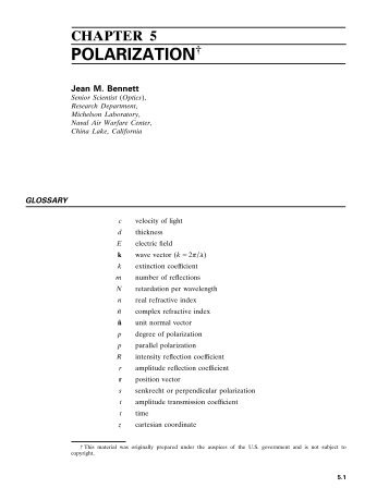 Chapter 5 . Polarization