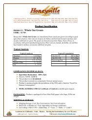 Product Specification :: Whole Oat Groats - TPi