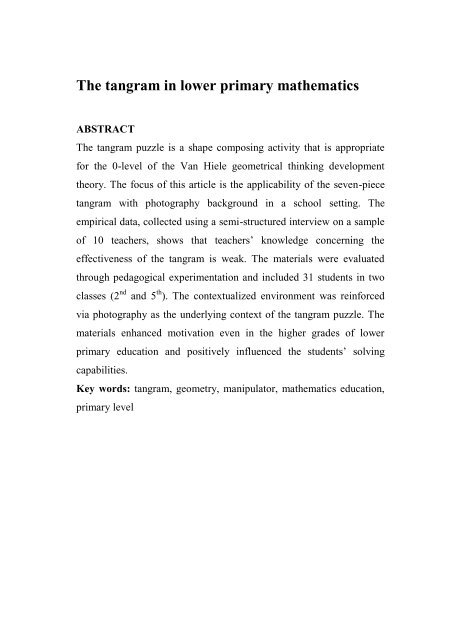 povzetek - PedagoÅ¡ka fakulteta - Univerza v Mariboru