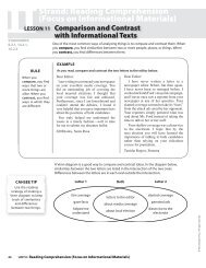 IIStrand: Reading Comprehension (Focus on Informational Materials ...