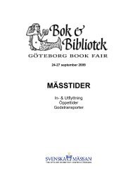 24-27 september 2009 MÃSSTIDER - Bok & Bibliotek