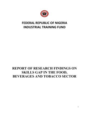 table of contents - ITF Nigeria