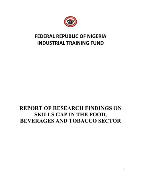 table of contents - ITF Nigeria