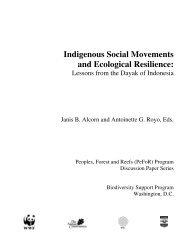 Indigenous Social Movements and Ecological Resilience: lessons ...