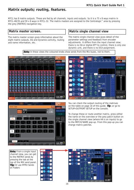 M7CL Quick Start Guides.