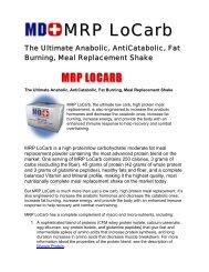 MRP LoCarb brochure - MD+ Store