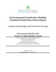 Environmental Sensitivities-Multiple Chemical Sensitivities Status ...