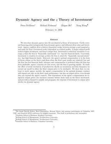 agency theory the branch of financial A collection of economics keywords and phrases changes in a corporationâ s financial statements as a agency (theory): a branch of economics. agency theory the branch of financial A collection of economics keywords and phrases changes in a corporationâ s financial statements as a agency (theory): a branch of economics.