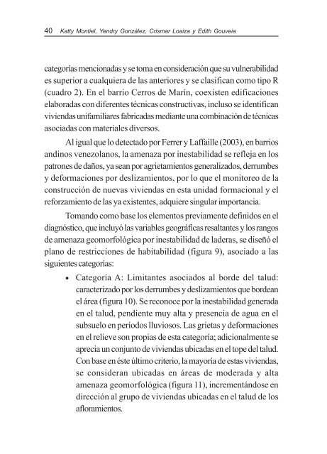 INESTABILIDAD DE LADERAS EN EL BARRIO ... - Saber UCV