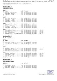 20.01.04 Seite 1 Meldeergebnis-Vereinsmeisterschaften 2004 des ...