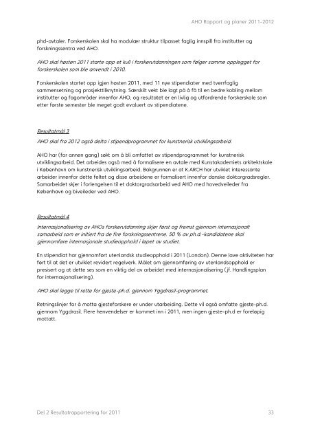 Rapport og planer 2011-2012 - Arkitektur- og designhÃ¸gskolen i ...