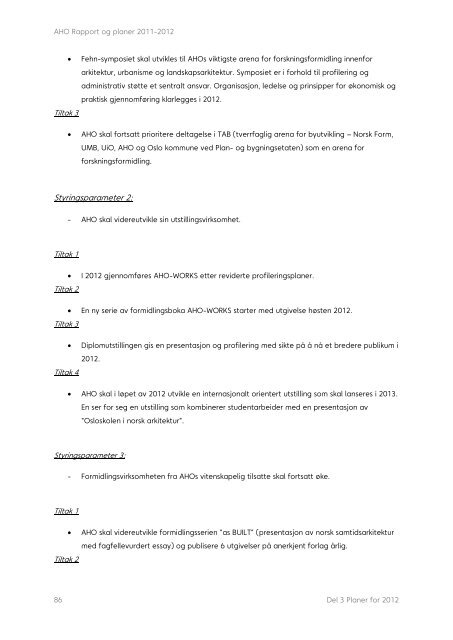 Rapport og planer 2011-2012 - Arkitektur- og designhÃ¸gskolen i ...