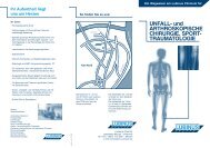 UNFALL- und ARTHROSKOPISCHE ... - Lubinus Clinicum