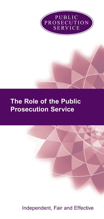 (revised 2010). - Public Prosecution Service
