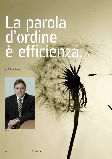 ELEMENTI - Il periodico del GSE - Corrente