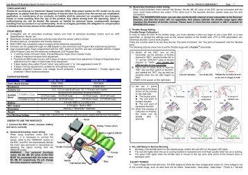 ESC manual - HiModel