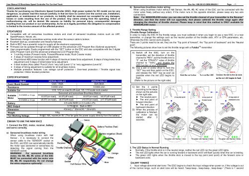 ESC manual - HiModel