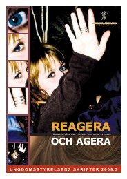 Reagera och agera - Ungdomsstyrelsen