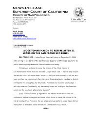 Judge Tomar Mason to Retire After 21 Years on the San Francisco ...