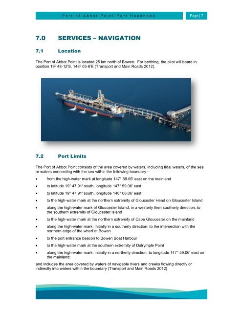 Port of Abbot Point Port Handbook - North Queensland Bulk Ports ...