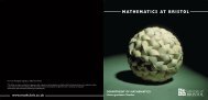 MATHEMATICS AT BRISTOL - University of Bristol