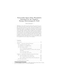 Traversable Space-Time Wormholes Sustained ... - Zelmanov Journal
