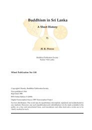 Buddhism in Sri Lanka: A Short History